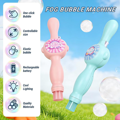 TTKADIY Elastic Bubble Fog Wand,Fog Bubble Machine,Bubble Machine,Fun Science Experiments, Kids Toys, Parent-Child