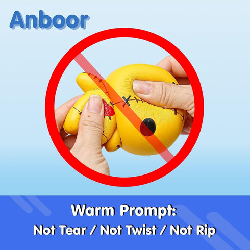 Anboor 4.7 Inches Voodoo Dolls - Squishies Ghost Doll, Halloween Kawaii Soft Stress Relief Toys