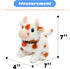 Hopearl Walking Cow Interactive Electronic Pet Plush Toy with Sounds and Movements, MOO Nodding Head Wag Tail Gifts for