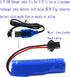 Blomiky 2 Pack USB Charger Cable 3.7V with SM-2P Connector for Mini RC Amphibious Stunt Car, Boat, Trucks, Li-ion,