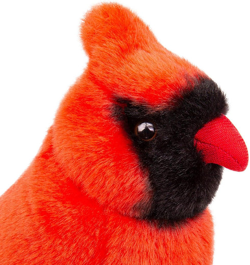 FRANKIEZHOU Realistic Northern Cardinal Plush Animal,Bird Plush Toy Cardinal Gifts for Loss,Soft Gift for Kids, Girls Toy,Baby Gift, Cry Baby, Home Decor- Red 5.9 inches Tall