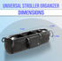 Cozee & Co. GT2 Double Stroller Organizer for Bob Duallie and Baby Jogger City Mini - Double Parent Stroller Caddy