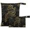 visesunny Gold Dragon 2Pcs Wet Bag with Zippered Pockets Washable Reusable Roomy for