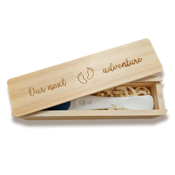 Pregnancy Test Keepsake Box, Pregnancy Announcement for Husband, Baby Announcemeny for Grandparents