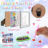 xackcme 4-8-12, Package (7x7 inch) Elephant Diamond Art Painting Kits for Kids with Frame, Animal Diamond Art for Kids