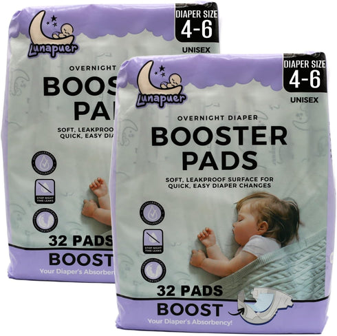 Diaper Booster Pads Overnight Adhesive Diaper Inserts for Boys & Girls Overnight