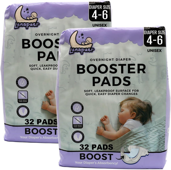 Diaper Booster Pads Overnight Adhesive Diaper Inserts for Boys & Girls Overnight