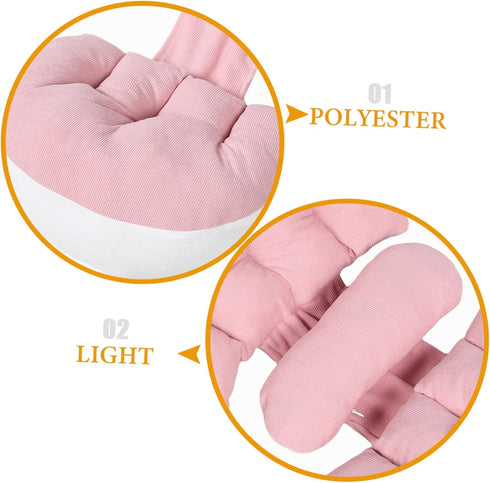 Maternity Pillow U Shaped for Pregnancy Support Ergonomic Side Sleeping Belly Cushion Lightweight Nursing Backrest
