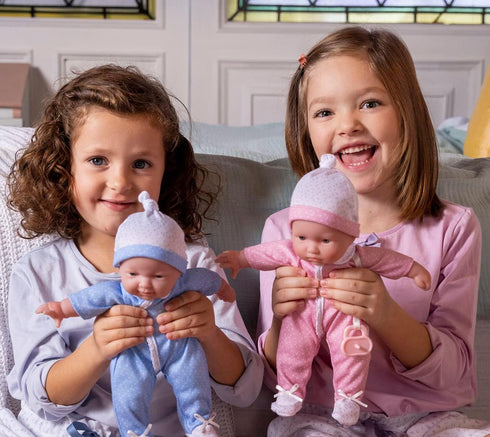 JC Toys La Baby 11" Soft Body Twin Baby Dolls with Accessories for Children