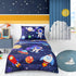 Set Set, 4 Sets SWESEN Toddler Bedding for Boys, Blue Space Toddler Boy Bedding Soft & Lightweight Piece Toddler