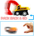 12-Piece Mini Truck Toy Kit - Pull Back Construction Vehicles for Kids, Great Party Favors and Birthday Gifts