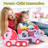 1 2 3 7-in-1 1-3 2-4, 1 2 3 newcrave Toys for Year Old Girl, Carrier Truck with Light & Music, Toddler Girl Toys Age +