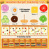 Montessori Wooden Burger Stacking Toys for 2-5 Year Olds, Fine Motor Educational Toys for Boys & Girls, Gift Ideas