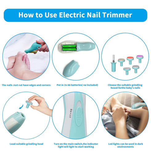 26 1 Trimmer Set Set Baby Healthcare and Grooming Kit, in Baby Electric Nail Newborn Nursery Health Care for Newborn