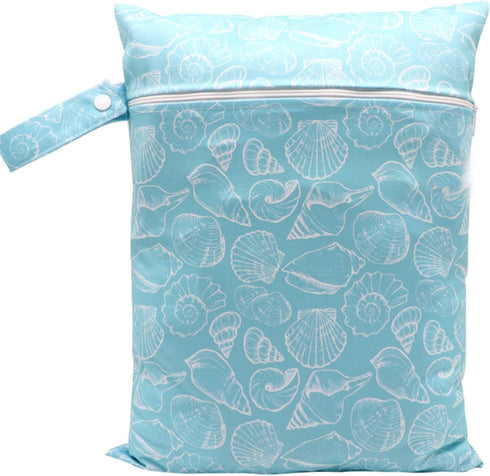 DIIOOMIEEU Cartoon Print Baby Diaper Bag Waterproof Wet Dry Nappy Zipper Handbag Large