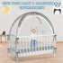 Zkaitoy Crib Tent - Crib Net to Keep Baby in, Stop Baby from Climbing Out of Crib, Pop Up Baby Crib Tent with Double