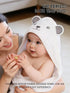 2 6 Pack HIPHOP PANDA Baby Washcloths, Rayon Made from Bamboo - Layer Ultra Soft Absorbent Newborn Bath Face Towel