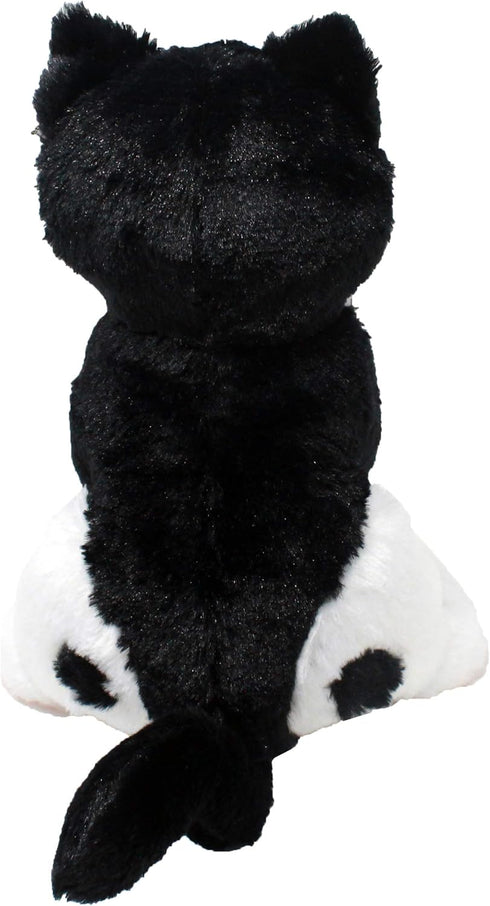 Peppa The Tuxedo Cat, 10" Black and White Plush Toy, Based on Real-Life Adopted Pets