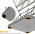 9 Vertical Baby Bottle Drying Rack, Hooks Vertical Rack Dryer with Drainage Tray for Water Bottles, Drinking Glasses