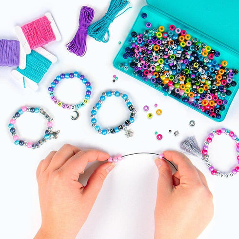 Fashion Angels Galaxy Bead Super Set (12679), 2,000+ Beads with Keeper Case, Makes 50+ Bracelets and Charms