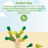 3+ PlanToys Mini Balancing Cactus | Montessori Wooden Toy for Toddlers | STEM Game for Fine Motor Skills, Logic
