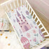 Flradish Cozy 27 39 Princess Castle Pink Crib Sheets for Boys or Girls,Stretchy Fitted Soft Breathable Crib Sheet