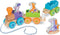 Melissa & Doug First Play Wooden Rocking Farm Animals Pull Train Toy