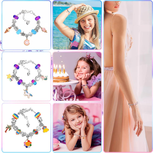 BIIB Bracelet Making Kit for Girls, Arts and Crafts for Kids Ages 8-12, Jewelry Making Kit for Girls 6-12