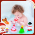 1-3: 6 Packs Set Christmas Bath Toys for Toddlers Light-Up Floating Baby Toddler Kids Bath Toys for Boys & Girls