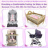 Qunclay 2 Pcs Baby Gel Car Seat Pad, Universal Breathable Seat Mat for Babies, Multifunctional Baby Stroller Seat