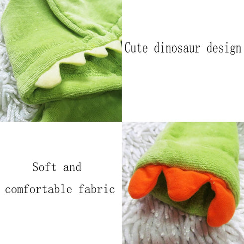 C-YOUNG Kids Boys Girls Bath Robe Toddler Cotton Towel Animal Baby Dinosaur Hooded Bathrobe