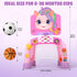 1 2 3 Liberry Toddler Basketball Hoop & Soccer Goal for Year Old Girls Boys, Kids Sports Toy with Lights Sounds Music