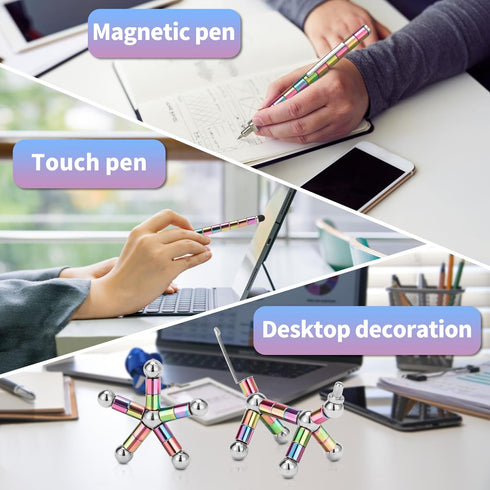 Fidget Pen, Decompression Magnetic Fidget Toy Pen, Novel Toy Gift for Kids or Friends