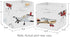 Set 2 Sweet Jojo Designs Vintage Airplane Foldable Fabric Storage Cube Bins Boxes Organizer Toys Kids Baby Childrens