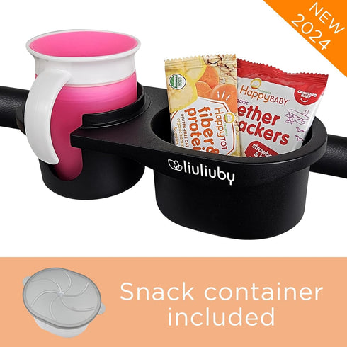 liuliuby Universal Stroller Snack Tray Attachment | Stroller Cup Holder Attachment Universal Snack Tray for Stroller