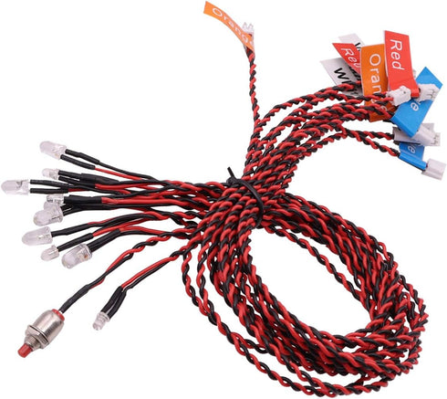 Treehobby 12 4 1/10 1/8 CC01 SCX10 Simulation of Flashing LED Model car Lights Operation Modes for HSP Tamiya rc Light