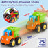 HOLA Toys for 1 Year Old Boy Birthday Gift - 4 PCS Toy Trucks, 4WD Friction Power Car Toys for 2 Year Old Boy