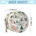 YETTASBIN Christmas Village Portable Pacifier Holder Case with Metal Hook Buckle & Zipper for Diaper Bag and Stroller