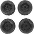 RC Tires, Replacement Plastic Frames 4Pcs Universal RC Wheel, Strong Cushioning Excellent Grip for Car Models
