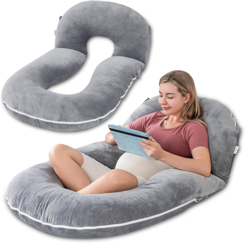 INSEN Pregnancy Pillows, Detachable Body Pillow for Sleeping, Nurse & Relax, Multi-Use