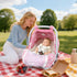 2 Car Seat Cover Baby Girls Boys, Soft Flannel Infant Carseat Cover with Zipper Windows, Star Carrier Cover Canopy Glow
