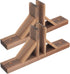 BESPORTBLE Freestanding Pet Gate Support Feet: 2pcs Wooden Folding Screen Holder for Room Divider, Triangle Bracket