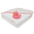 2 pack Set Baby Hooded Towel - Pink Trim