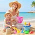 3-10, 3 Pack Dreamon Beach Toys for Kids Collapsible Sand Castle Toys for Beach Include Foldable Buckets, Shovels Molds
