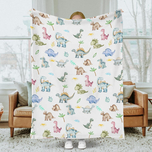 SqtmuHLuo 60x80inch Dinosaur Baby Blanket for Boys Girls Dinosaur Newborn Toddler Nursery Swaddle Receiving Blankets
