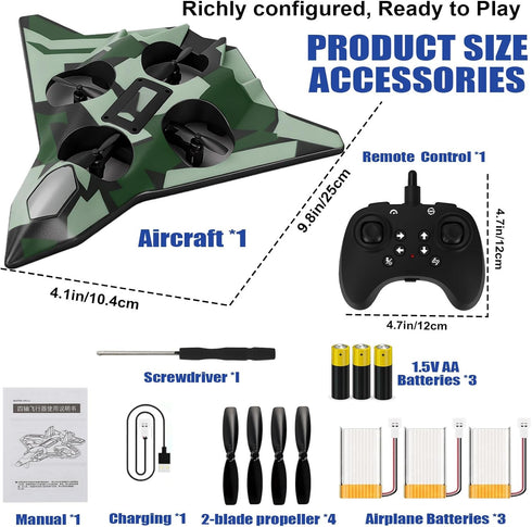 ZzzMgzzZ Foam Remote Control Airplane for Kids & Adults | Durable and Easy to Fly with Stable Flight, Perfect