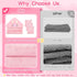 Sublaga 4 3 32x32 PCS Hooded Baby Towels, Absorbent Baby Bath Towel, Soft Baby Towels and PCS Baby Washcloths