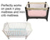 Pack 2 Pack Onacosht n Play Sheets for Baby Girl, Stretchy Jersey Knitted Playard Fitted Sheets Portable Mini Crib