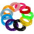 100 Pieces Multicolor Silicone Jelly Bracelets Hair Ties for Women, Random Color (Mixed Style)