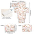 Portable Changing Pad for Baby - Cute Rodeo Cowgirl Waterproof Diaper Changing Mat Travel Changing Pad with Built